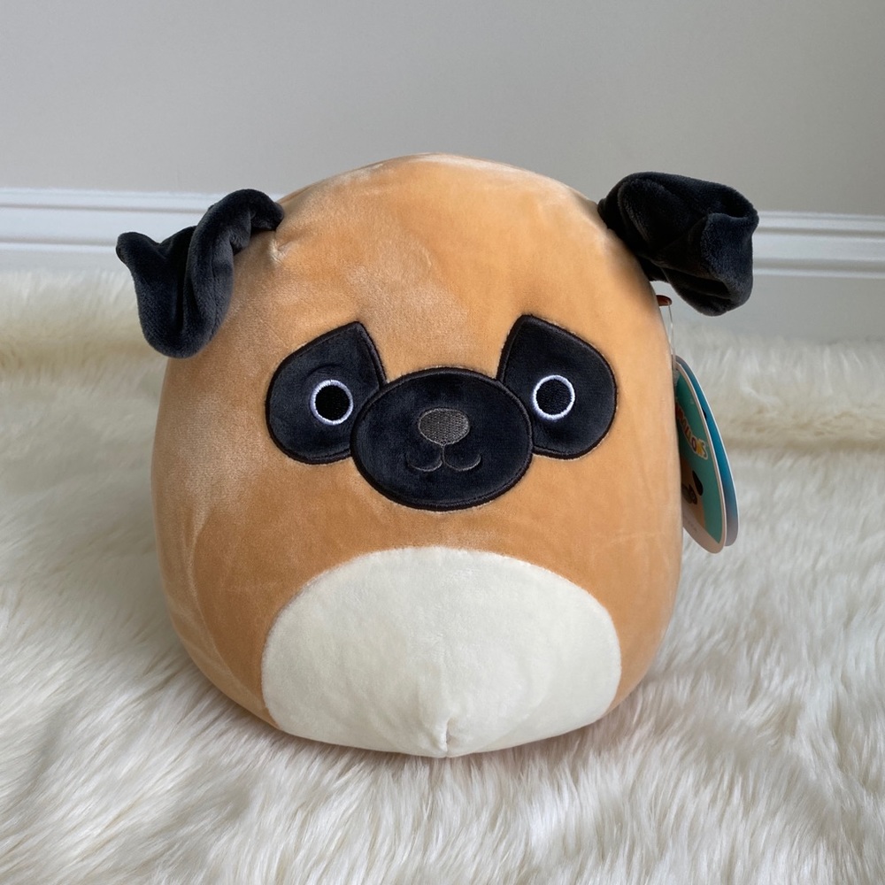 NWT Squishmallows 8” Prince the Pug